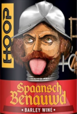 Spaansch Benauwd Gerstewijn etiket